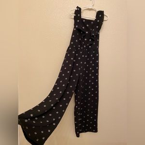 Badgley Mischka girls black jumpsuit, size 7